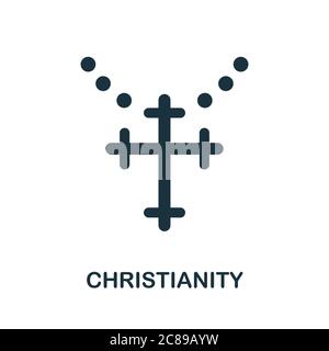 Christiansymbol. Einfaches Element aus der Religionssammlung. Creative Christianity Symbol für Web-Design, Vorlagen, Infografiken und mehr Stock Vektor