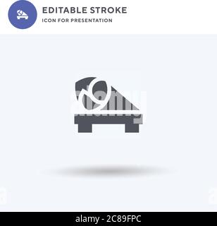 Temaki Icon Vektor, gefülltes flaches Zeichen, solides Piktogramm isoliert auf weiß, Logo Illustration. Temaki-Symbol für die Präsentation. Stock Vektor