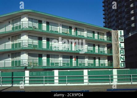 Island Motel, Atlantic City, New Jersey, USA, John Margolies Roadside America Photograph Archive, 1985 Stockfoto