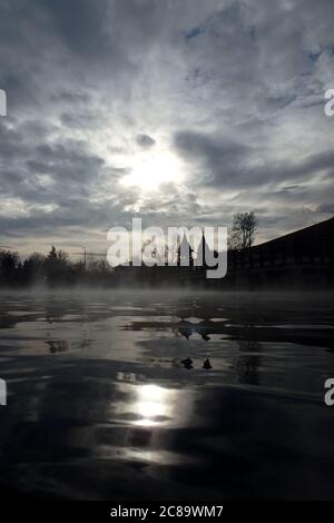 Heilbad, Hévíz-See, Gespanschaft Zala, Ungarn, Magyarország, Europa Stockfoto