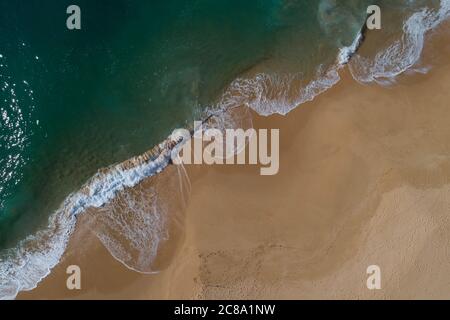 Algarve Strand aus der Luft Stockfoto