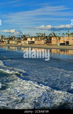 Oceanside Beach, San Diego County, Kalifornien, USA Stockfoto