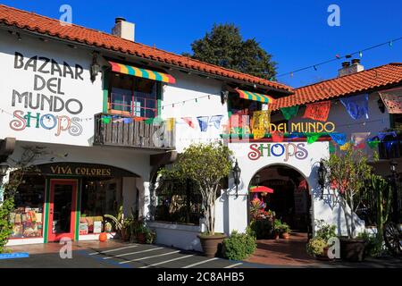 Bazaar Del Mundo Geschäfte, Altstadt, San Diego, Kalifornien, USA Stockfoto