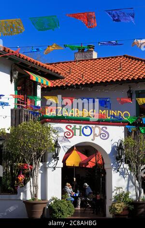 Bazaar Del Mundo Geschäfte, Altstadt, San Diego, Kalifornien, USA Stockfoto