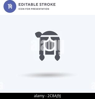 Indische Ikone Vektor, gefüllt flaches Zeichen, solides Piktogramm isoliert auf weiß, Logo-Illustration. Indische Ikone für Präsentation. Stock Vektor