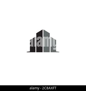 Ein einfaches Gebäude Logo / Icon Design Stock Vektor