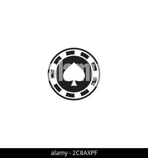 Casino Chip Logo / Icon Design Stock Vektor