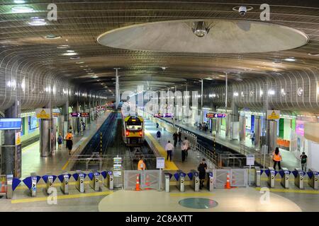 Neuseeland Auckland - Britomart Bahnhof Panoramablick Stockfoto