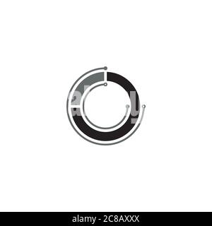 Ein abstraktes Logo / Icon Design Stock Vektor