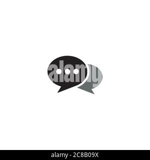 Chat Bubble Logo / Icon Design Stock Vektor