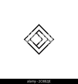 Ein einfaches abstraktes Logo / Icon Design Stock Vektor