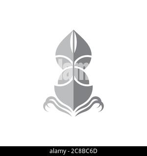 Segelschiff Schatten Design Symbol Logo Vektor Stock Vektor