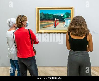 Edward Hopper Ausstellung in der Stiftung Beyerler in Riehen, Schweiz Stockfoto