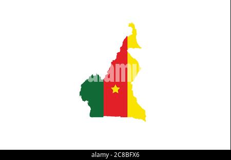 Zentralafrikanische Republik Karte Umriss Vektor Illustration Stock Vektor