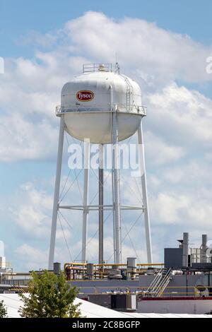 Tyson Foods Schweinefleischverarbeitungsanlage in Columbus Junction, Iowa, USA Stockfoto