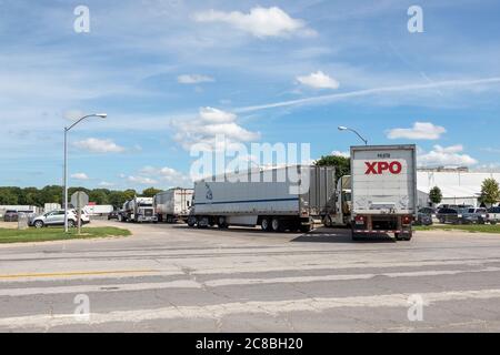 Tyson Foods Schweinefleischverarbeitungsanlage in Columbus Junction, Iowa, USA Stockfoto