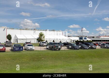 Tyson Foods Schweinefleischverarbeitungsanlage in Columbus Junction, Iowa, USA Stockfoto