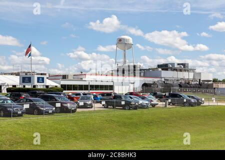 Tyson Foods Schweinefleischverarbeitungsanlage in Columbus Junction, Iowa, USA Stockfoto