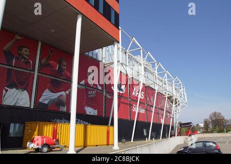 AFAS Fußballstadion (AFAS Stadion) der Fußballmannschaft AZ Alkmaar in der niederländischen Provinz Nordholland. Niederlande, April Stockfoto