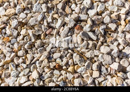 Graue Kiessteine für die Bauindustrie Stockfoto