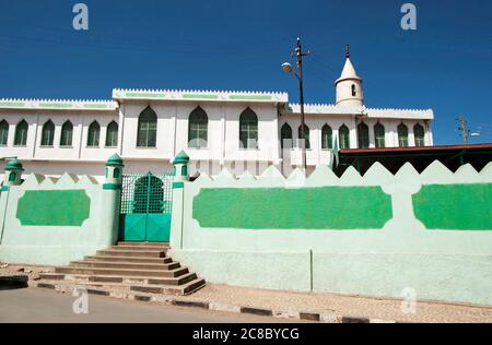 HARAR - ÄTHIOPIEN - 27. DEZEMBER 2012 berühmte Moschee in Harar, Äthiopien. Harar hat mehr als 80 Moscheen und ist Teil des Weltkulturerbes Stockfoto