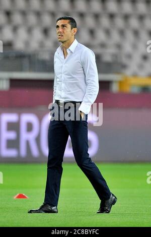 Turin, Italien 22/07/2020 Moreno Longo Trainer von Turin, während des Spiels der italienischen Fußball-Meisterschaft Serie A zwischen Turin V Hellas Verona Finale Stockfoto