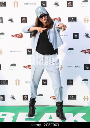 Honey G, Weltpremiere von Break, Brent Cross Drive im Kino, London, Großbritannien, 22. Juli 2020, Foto von piQtured Stockfoto