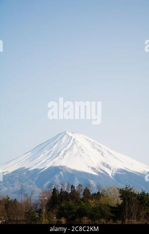 Mt. Fuji gesehen von Kawaguchi-See Stockfoto