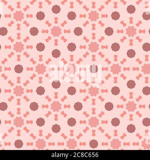 Lebende Koralle nahtlose geometrische Muster. Vektor wiederholende Textur, Muster für Stoff-Design, Stoff, Textil Stock Vektor