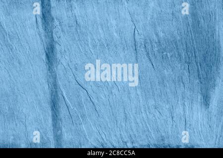 Hellblaue Textur aus Zement oder Beton Wandbanner. Modell oder Vorlage für modernes Design. Stockfoto