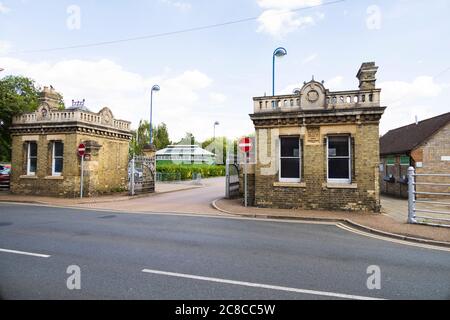 Alter Eingang zum Viehmarkt, Market Road, St Ives, Cambridgeshire, England Stockfoto