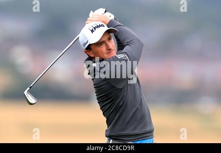 Paul Dunne, Irlands Republik, während des zweiten Tages der Betfred British Masters im Close House Golf Club, Newcastle. Stockfoto