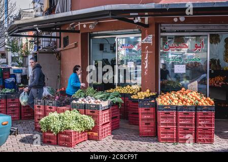 Greengrocery in Sin el Fil Vorort östlich von Beirut im Matn Bezirk des Mount Libanon Governorate, Libanon Stockfoto