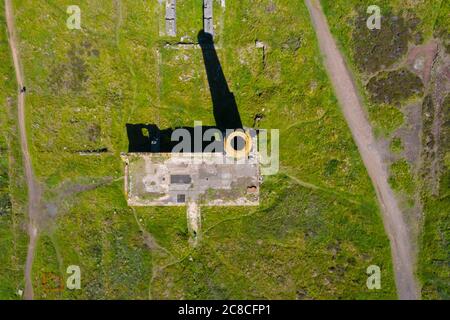 Luftaufnahme der Levant Mine, Pendeen, Cornwall, England, Vereinigtes Königreich Stockfoto