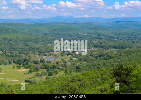 Hudson Valley Shawngunk Mountains Scenic Byway Overlook auf RT 52 Stockfoto