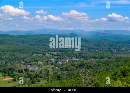 Hudson Valley Shawngunk Mountains Scenic Byway Overlook auf RT 52 Stockfoto