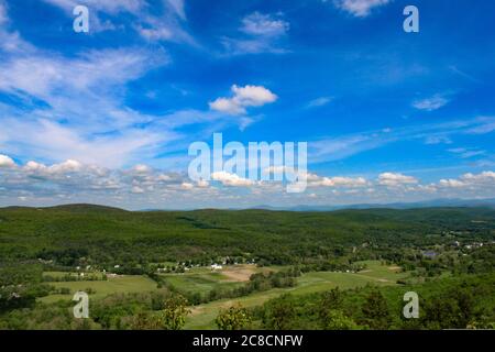 Hudson Valley Shawngunk Mountains Scenic Byway Overlook auf RT 52 Stockfoto