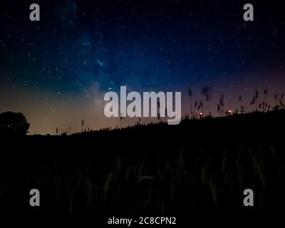 Starlights in Altenbeken Deutschland Stockfoto