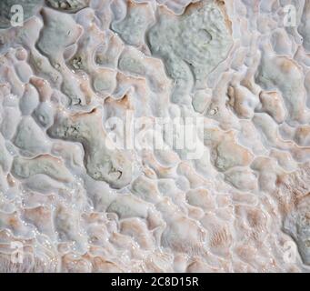 Detail der Querungen von Pamukkale, Denizli, Türkei Stockfoto