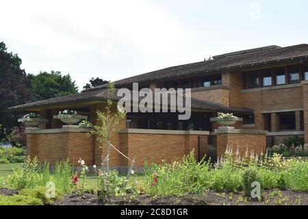 Frank Lloyd Wrights Darwin Martin House in Buffalo, NY Stockfoto