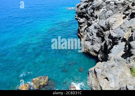 Callao Salvaje Küste vulkanische Felsformation in Adeje Teneriffa eine der Kanarischen Inseln Stockfoto