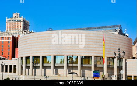 Blick auf den Senat Spanien Palast in Madrid, Spanien Stockfoto