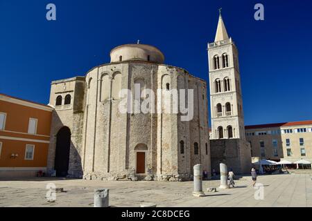 St. Donatus Kirche in Zadar, die älteste kontinuierlich bewohnte kroatische Stadt Stockfoto