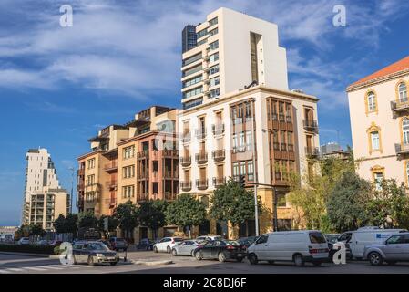 Saifi Village Wohnviertel gehobenes Viertel in Beirut, Libanon Stockfoto