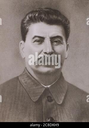 Porträt von Joseph Stalin. Stockfoto