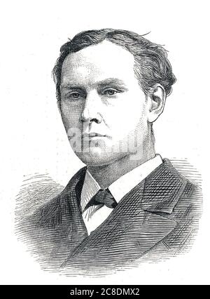 EDWARD WHYMPER (1840-1911) englischer Bergsteiger, Autor und Illustrator Stockfoto