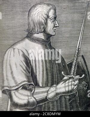 JOHN TALBOT, 1. Earl of Shrewsbury (c 1387-1453) englischer Adliger und Armeekommandeur während des Hundertjährigen Krieges Stockfoto