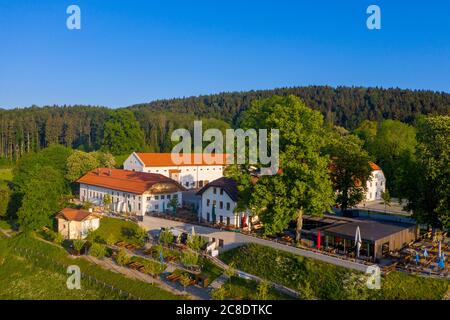 Deutschland, Bayern, gut Kaltenbrunn bei Gmund am Tegernsee, Dorfgebäude Stockfoto