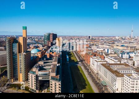 Deutschland, Berlin, Luftansicht des Bezirks Mitte Stockfoto