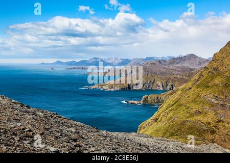 Großbritannien, Südgeorgien und Südliche Sandwichinseln, Küste der Bucht von Godthul Stockfoto